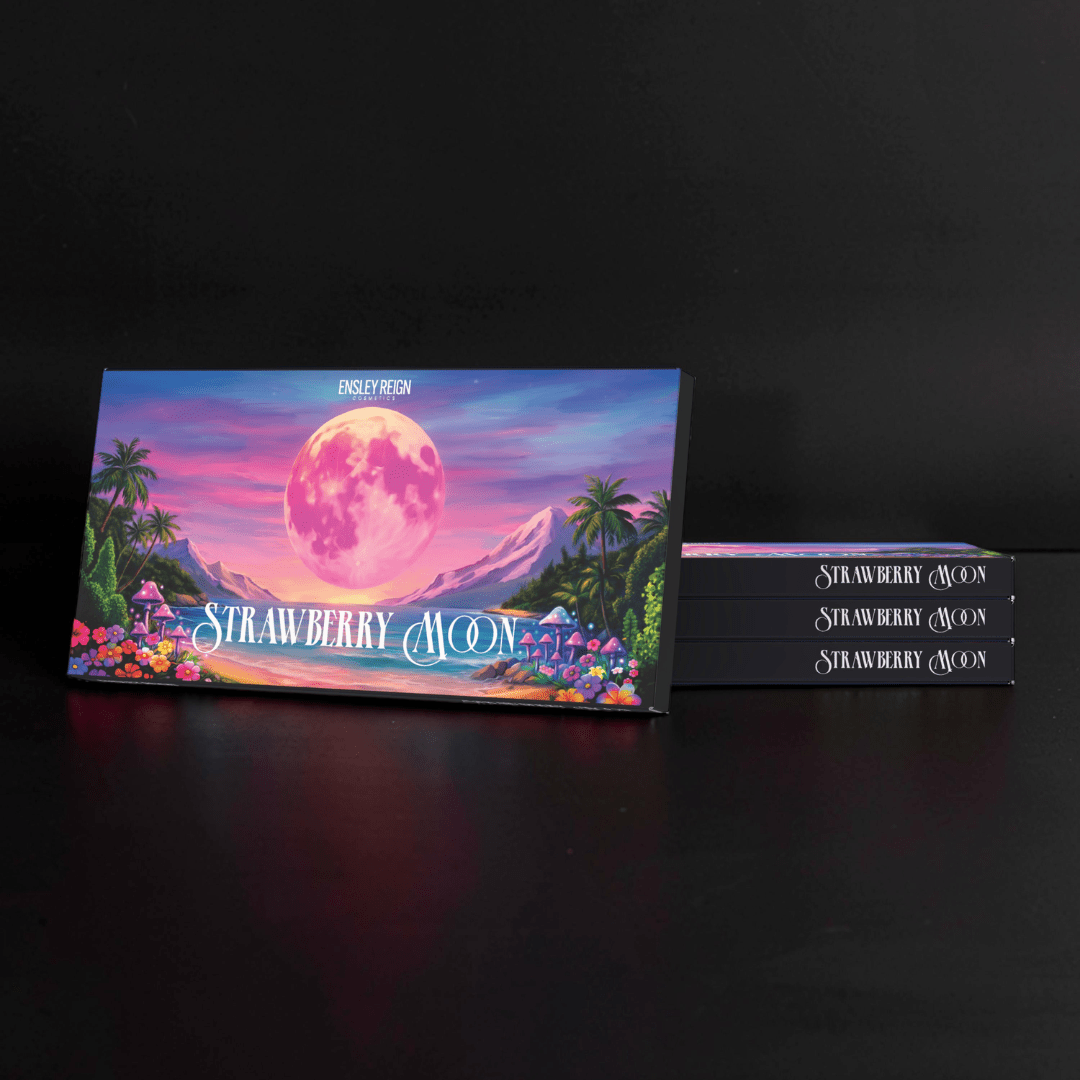 Strawberry Moon 21-Pan Pressed Pigment & Eyeshadow Palette - Ensley Reign Cosmetics